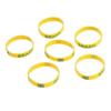 6 Pcs Country Silicone Wristband Fashion Sports Bracelet (brazil)