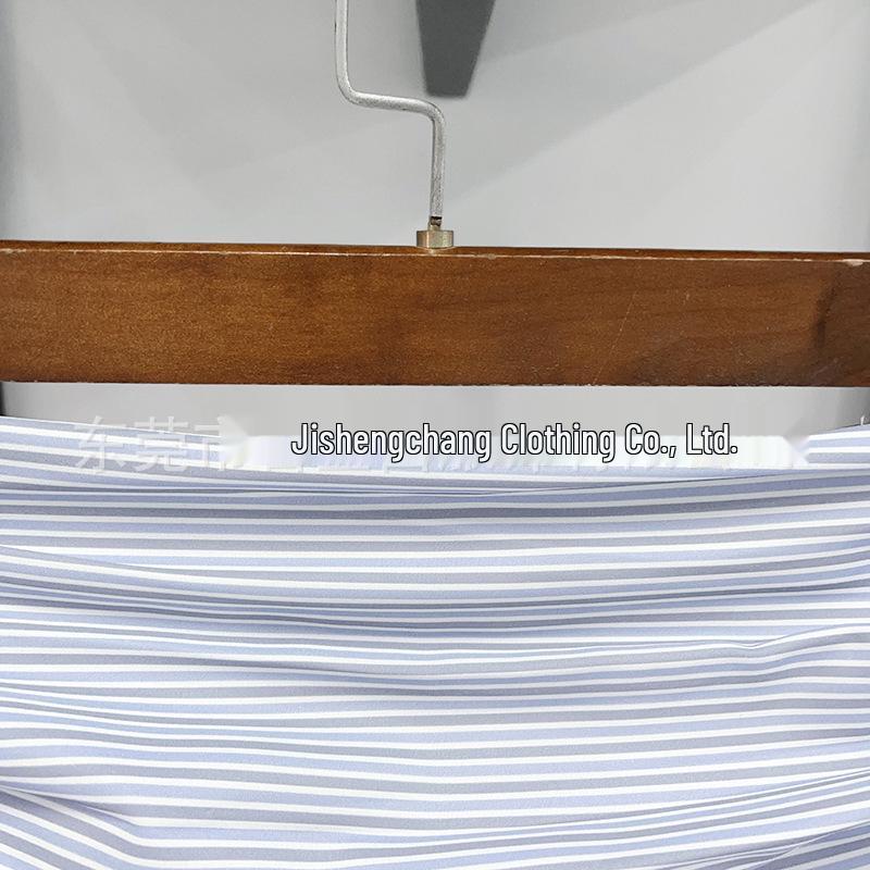 French Niche Spring/Summer 2026 Blue & White Striped Ruffled Sleeveless Top and Cake Skirt Set