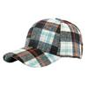 Vintage Plaid Baseball Cap for Women Men Autumn Winter Warm Structured Peaked Hat Classic Checkered Duckbill Cap Fashion Peaked Cap Unisex