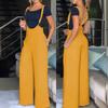 European and American Women Clothes Suspenders High Waist Sleeveless Casual Pants High Waisted Casual Pants