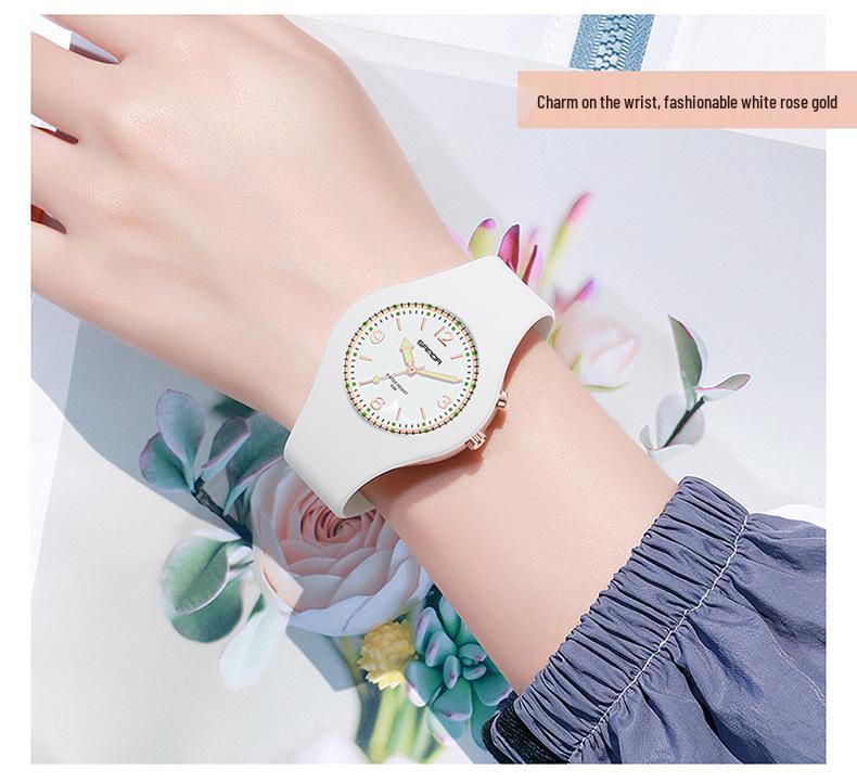 Sanda Macaron Color Fluorescent Waterproof Sports Watch for Men & Women
