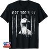 Zu albernes Gänse-Meme Lustige Gans Sträfling Gefängnis T-Shirt