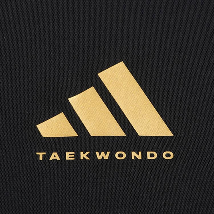 Adidas Taekwondo Round Neck Pullover Simple Short Sleeve T-Shirt Striped Fashion Long Pants Casual Sports Suit ADICLTS24TKP-BG+TR30P1T-BG
