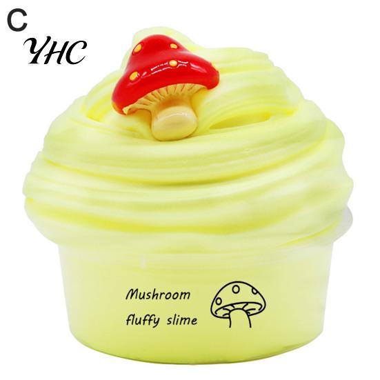 Soft 60ml Butter Slime Non-sticky with Charm Super Stress Relief Fruit Cherry Toy for Children Tear Resistant