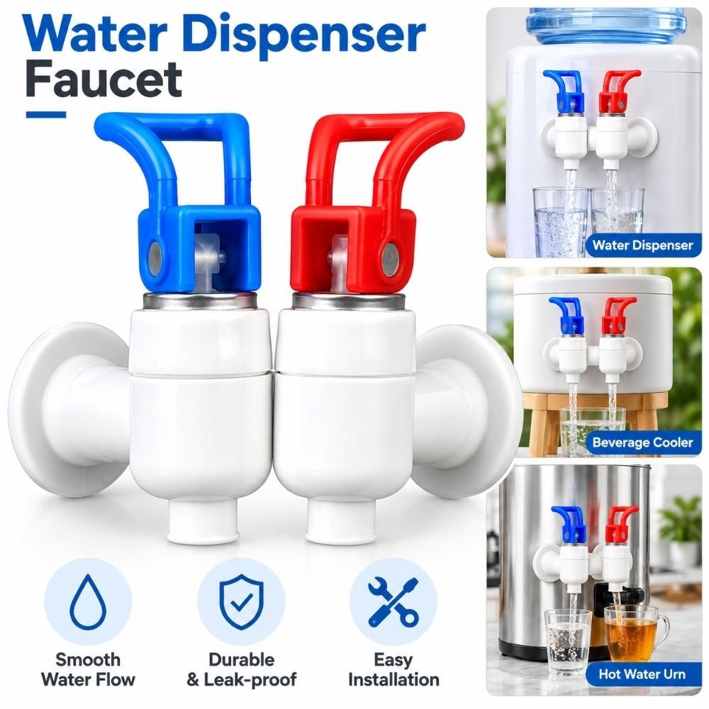 Push Type Water Dispenser Faucet Red Blue Drinking Fountain Valve New Water Dispenser Tap  Home Use