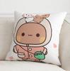 Office Living Room Home Pillowcase Kawaii Cartoon Bear Pattern Pillowcase Car Ornaments