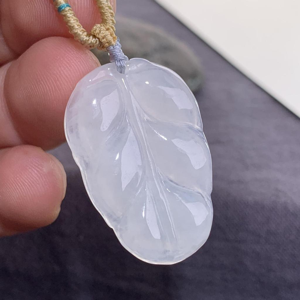 Myanmar Natural A-Grade Jade Pendant with Fox, Tiger, Qilin, and Bodhisattva Figures