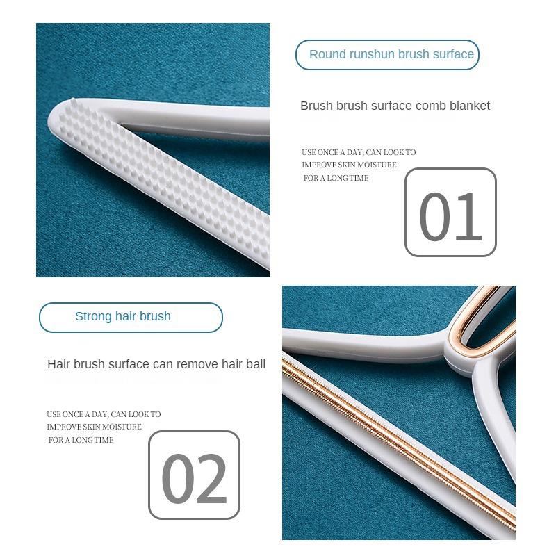 

Hair Removal Artifact Reversible Anti-fall Cozy Hairball Removal Household Items Handle Scraper Plastic Material Convenient 50g