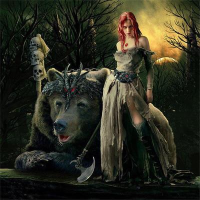 Kompletní 5D DIY diamantová malba Giant Bear Queen Diamantové vyšívání Sady křížkového stehu Domácí dekorace Ručně vyráběné dárky