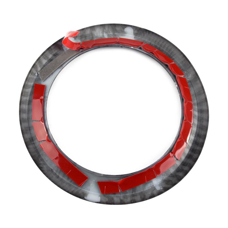 1Pair ABS Carbon Fiber Look Front Fog Light Lamp Ring Cover Trim Fit For Jeep Renegade +