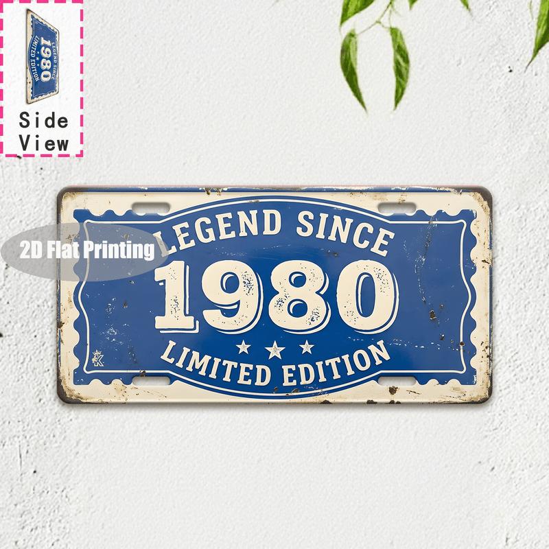 Tin Sign - Vintage Durable Metal Plaque Wall Decor, Home Office Bar Man Cave Mudroom Pet Room Birth Year City Themed Wall Art