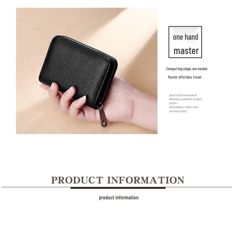 Genuine Leather Multi-Card Holder for Men & Women with Customizable Slots