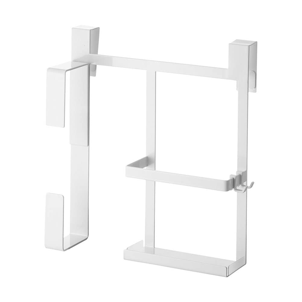 

Yamazaki Jitsugyo Sink Door Kitchen Paper Wrap Holder White cm Tower Compatible with various sizes of roll paper Kitchen Paper Holder Polybag Kitchen