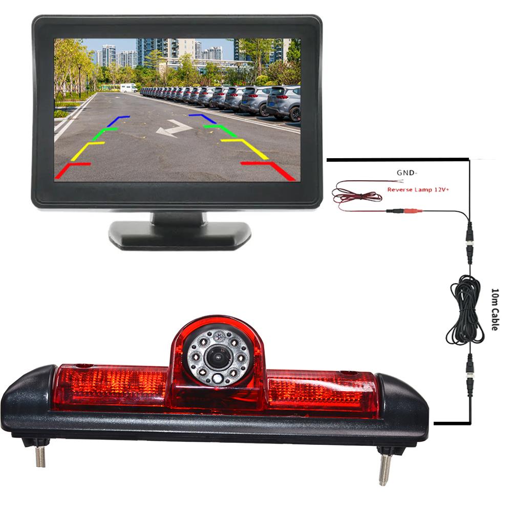 Parking CCD 170 Degree Car Rear View Camera Brake Light 4.3 Inch Monitor for FIAT Ducato CITROEN Jumper PEUGEOT Boxer 2006-2015