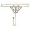 Bling Slips Kristall-Tanga Körperkette Unterwäsche Schmuck für Frauen Strass Rund Taille Höschen Rave Bikini Kette Nachtclub