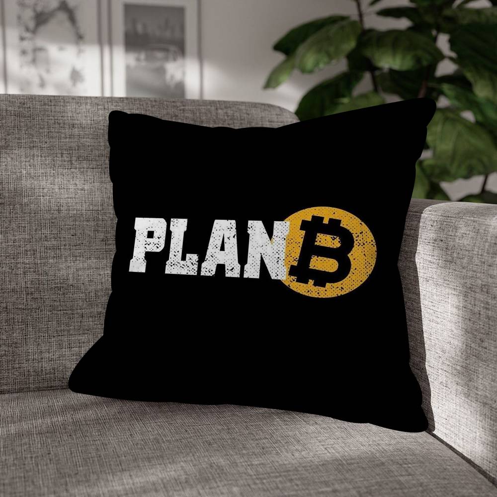 Bitcoin Cryptocurrency Btc Mode Decoratief Kussensloop Plaid Dekkussenhoes Kussen Voor Woonkamer Vierkant Huisdecoratie
