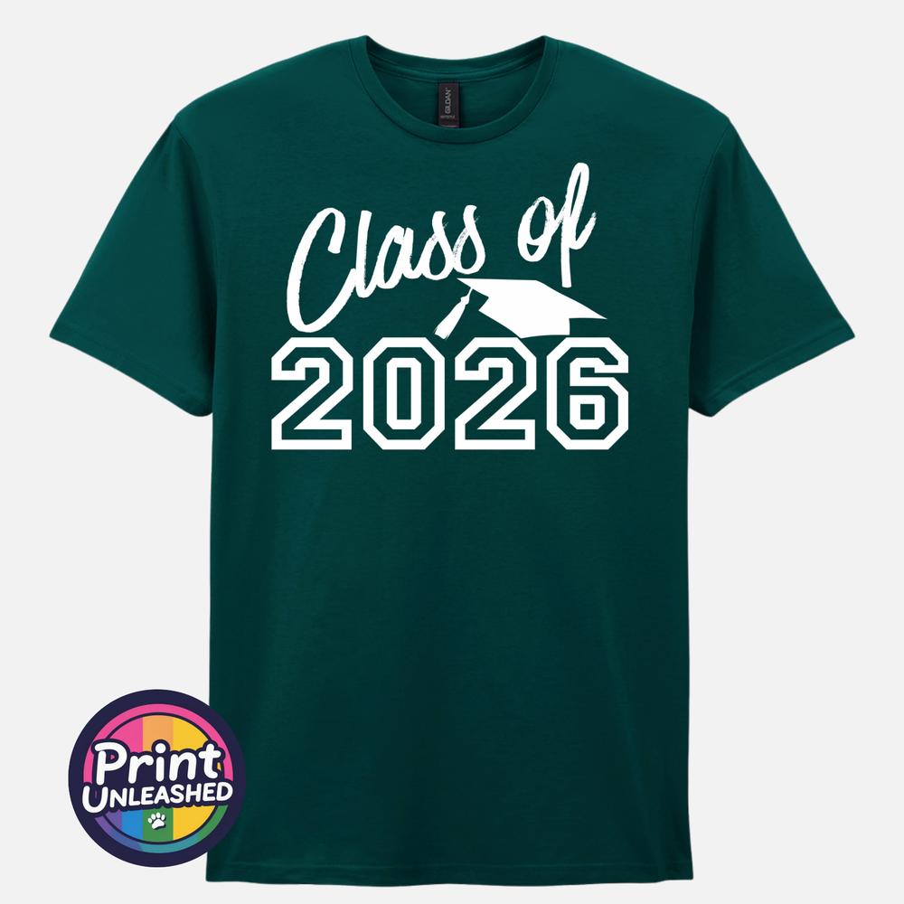 Class of 2026 TShirt Graduation Gift Leavers Tee Graduate School College Top