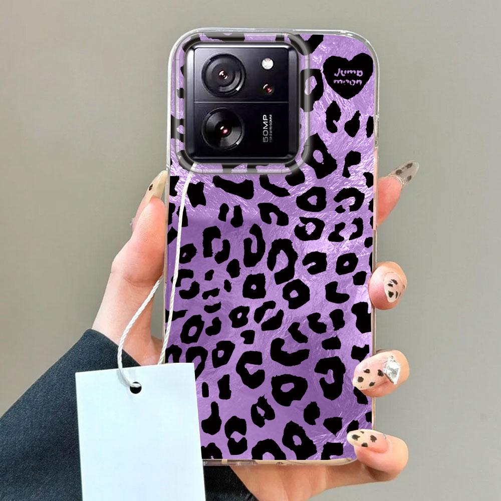 

Ретро Белый Леопардовый Принт Узор Чехол для Телефона для Xiaomi 13T 14T 11 Lite NE Poco X5 M6 Pro X6 X7 X3 Pro NFC C65 C61 M5S TPU Чехол Xiaomi 11 Lite 5G белый