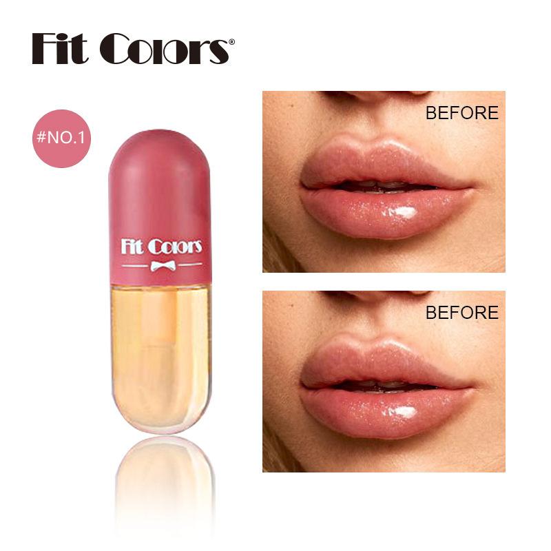 Mini Capsule Lip Balm Moisturizing Treasure Moisture Clear Color Changing Projectile Lip Balm Oil