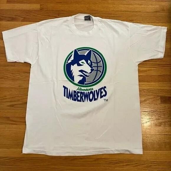 Vintage Minnesota Timberwolves Logo 90s  Basketball Men Women S-5XL Unisex T-Shirt XL