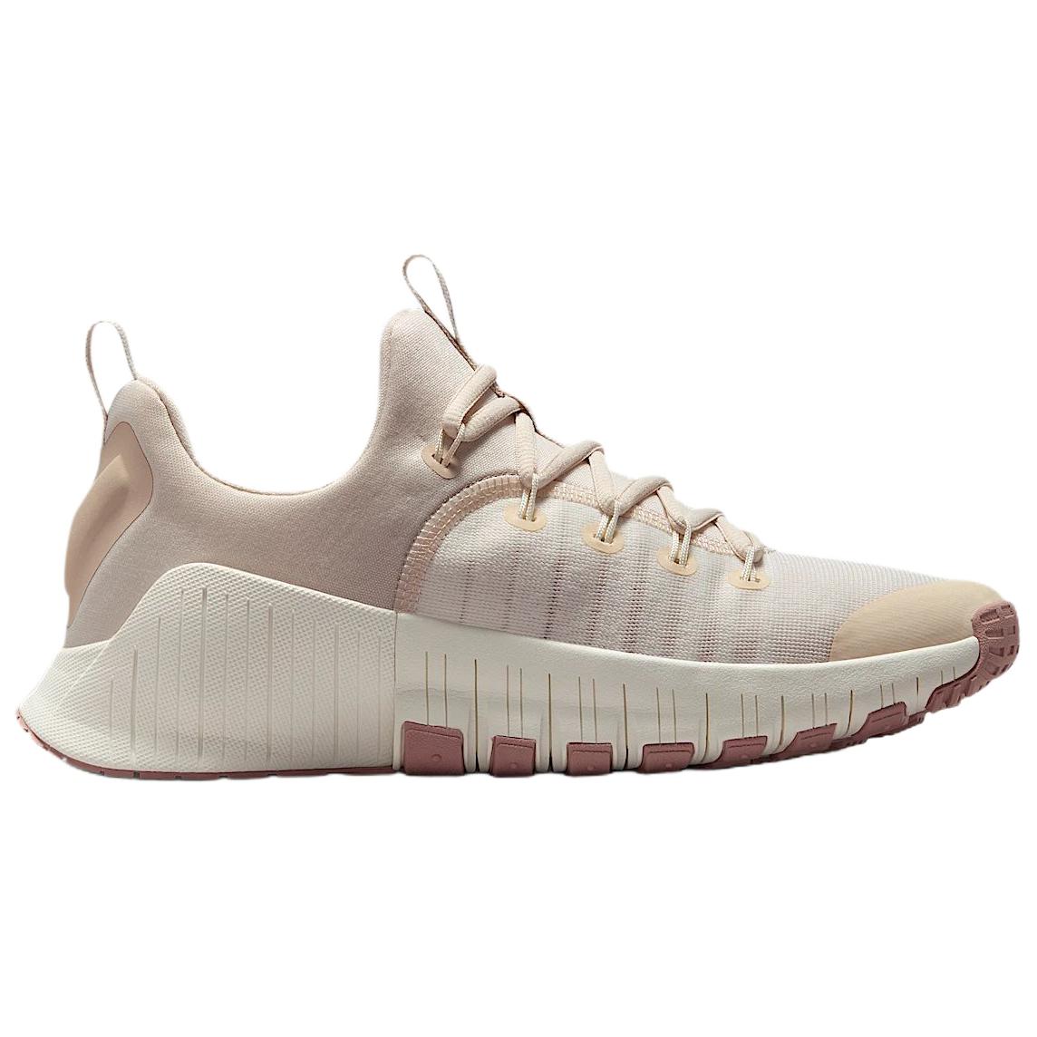 

Новые кроссовки для тренировок Nike Free Metcon 6 с низким верхом, устойчивые к истиранию, женские, бежево-розовые FJ7126-011 36