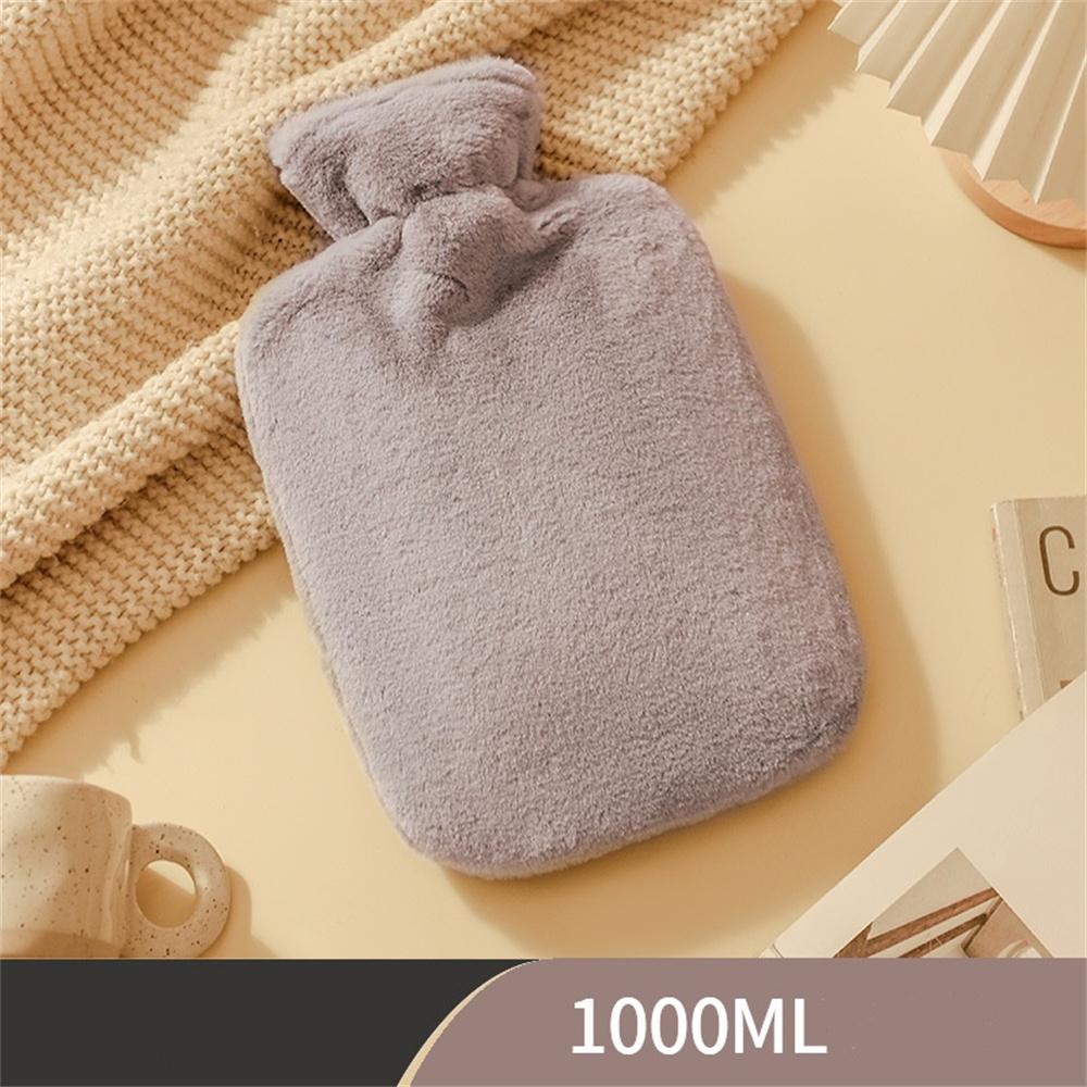 1000ml/2000ml Soft Hand warmers Hot-water Bag with Plush Cover Hot-water Bottle Protecter Hand Portable Winter Warming Products