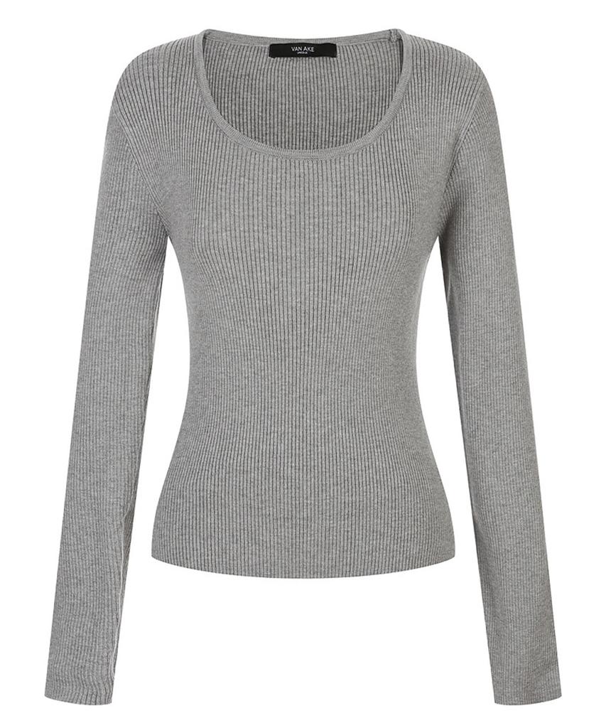 VANAKE Round Neck Slim Design Knit_Vb49Ktqk01Z
