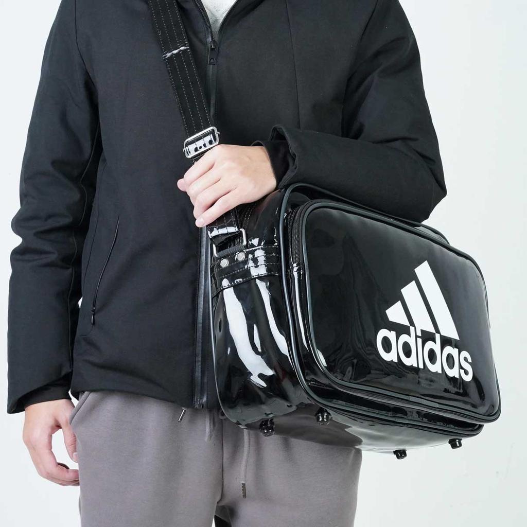 adidas Polyurethane Gym Bag, Shoulder Bag, Crossbody Bag Small Unisex Black Adidas CX4042