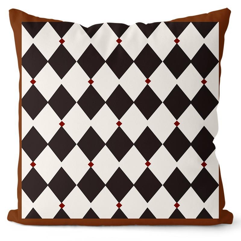 New Retro French Style Abstract Illustration Model Room Decoration Home Bedroom Bedside Living Room Sofa Cushion Cover Cushion