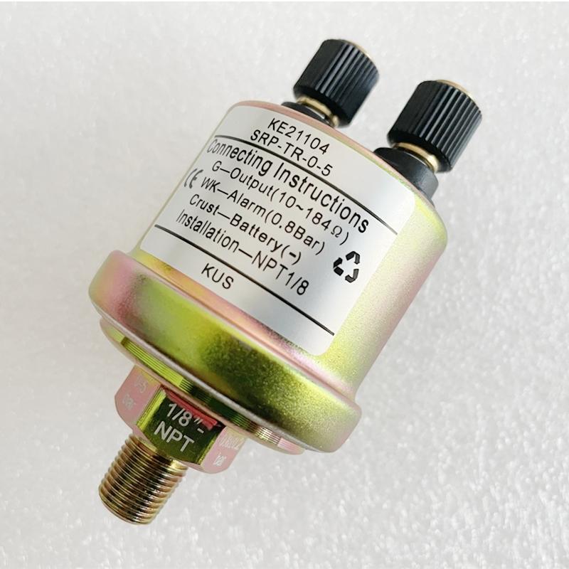 KUS Oil Pressure Sensors 10-184ohm Signal Senders NPT1/8 M10x1 NPT1/4 Thread Sending Unit 0-5bar 0-10bar Show 0.8/1.4Bar Alarm