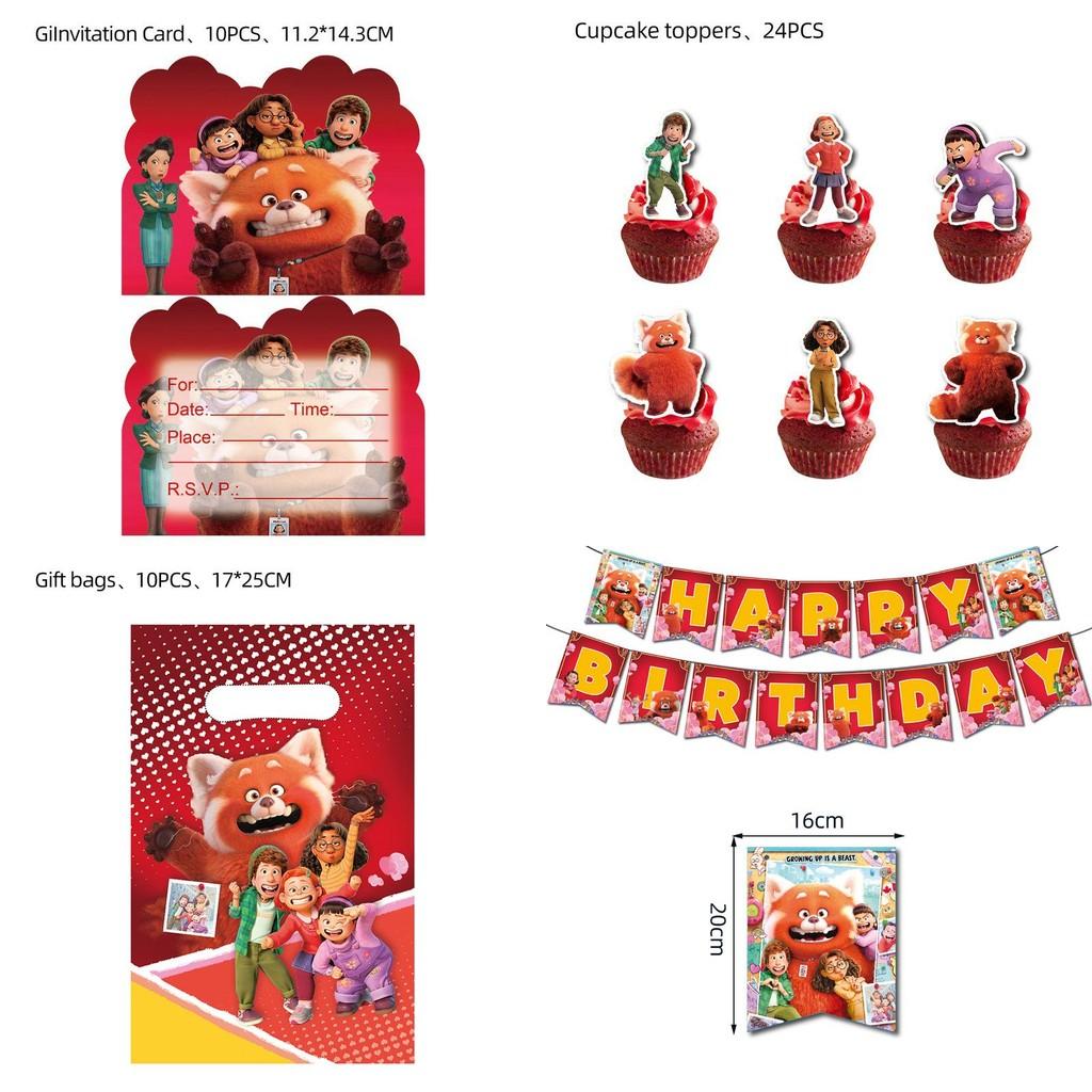 Create A Memorable Turning Red Birthday Party With Durable Decorations And Tableware