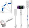 Electrical Outlet Extender Features USB-A, USB-C and 2 AC Electrical Outlet Extender Stick for Hard To Reach Spaces Extends 22"-27"Rotates 180°