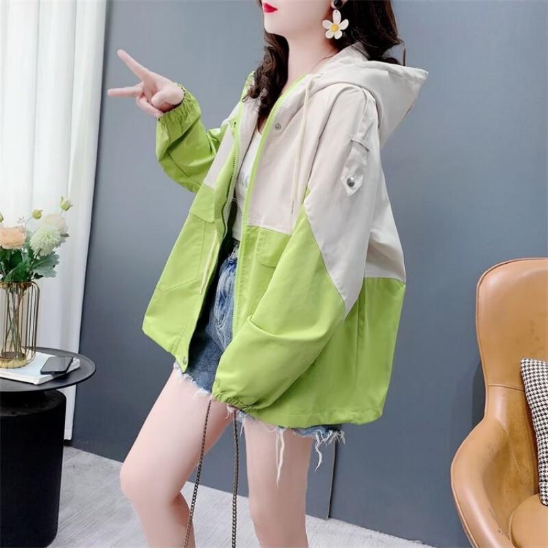 Etam Color-Block Raglan Utility Hooded Jacket