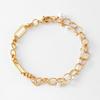 Women 18k Gold Plated Handmade Hollow Adjustable Chain Bracelet