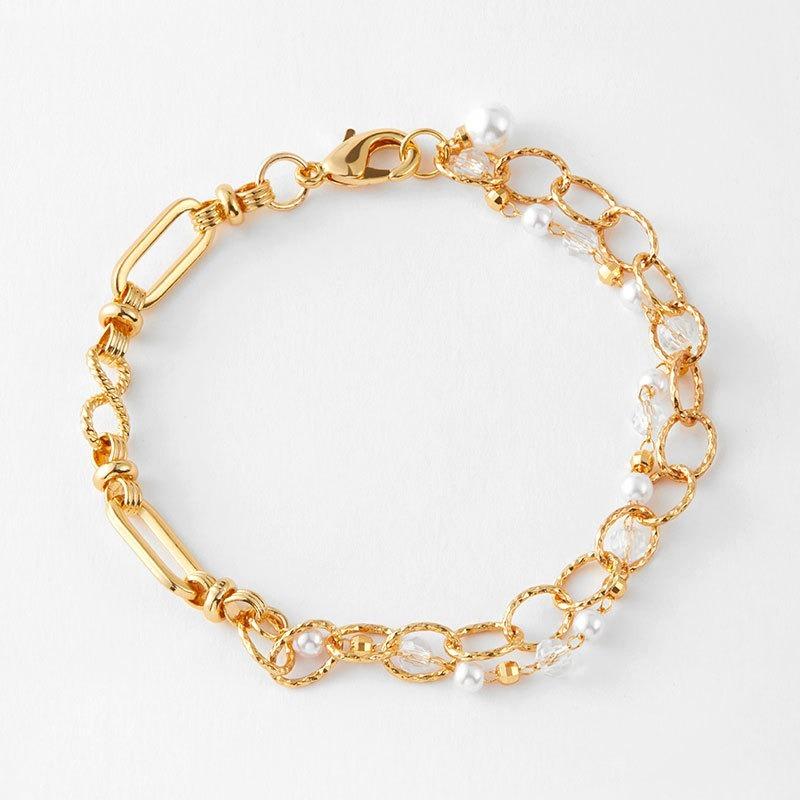Women 18k Gold Plated Handmade Hollow Adjustable Chain Bracelet
