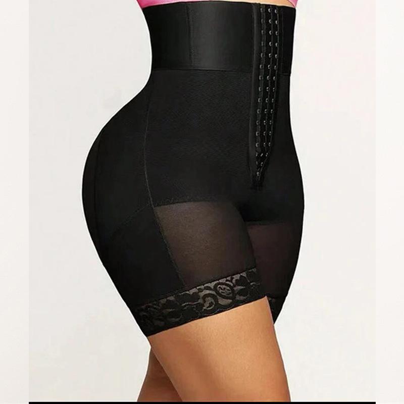 Women S One Piece High Waist Tummy Control Butt Lifter Shapewear Pants With 3 Row Buttons Crotch Zipper Plus Size