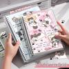 Cute Pet Transparent Soft PVC Binder B5 Notepad Diary with Iron Clip