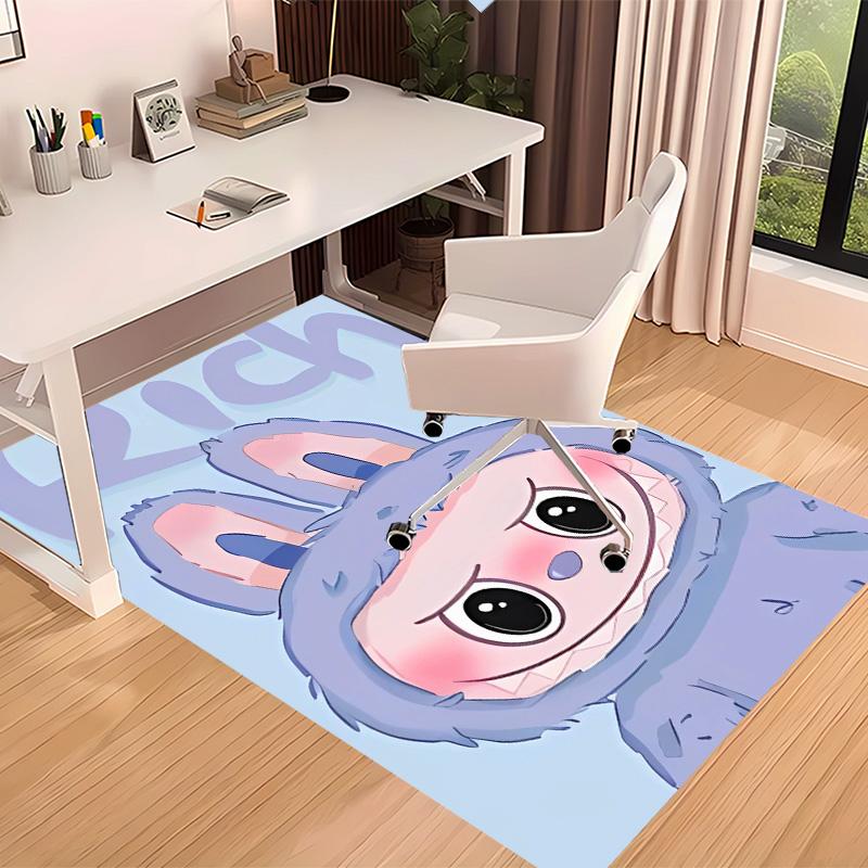 labubu Printed Absorbent Washable Carpet, Non-Slip Bathroom Mats, Kitchen Rugs, Yoga Mat,Living Room Entrance, Camping Picnic Rugs