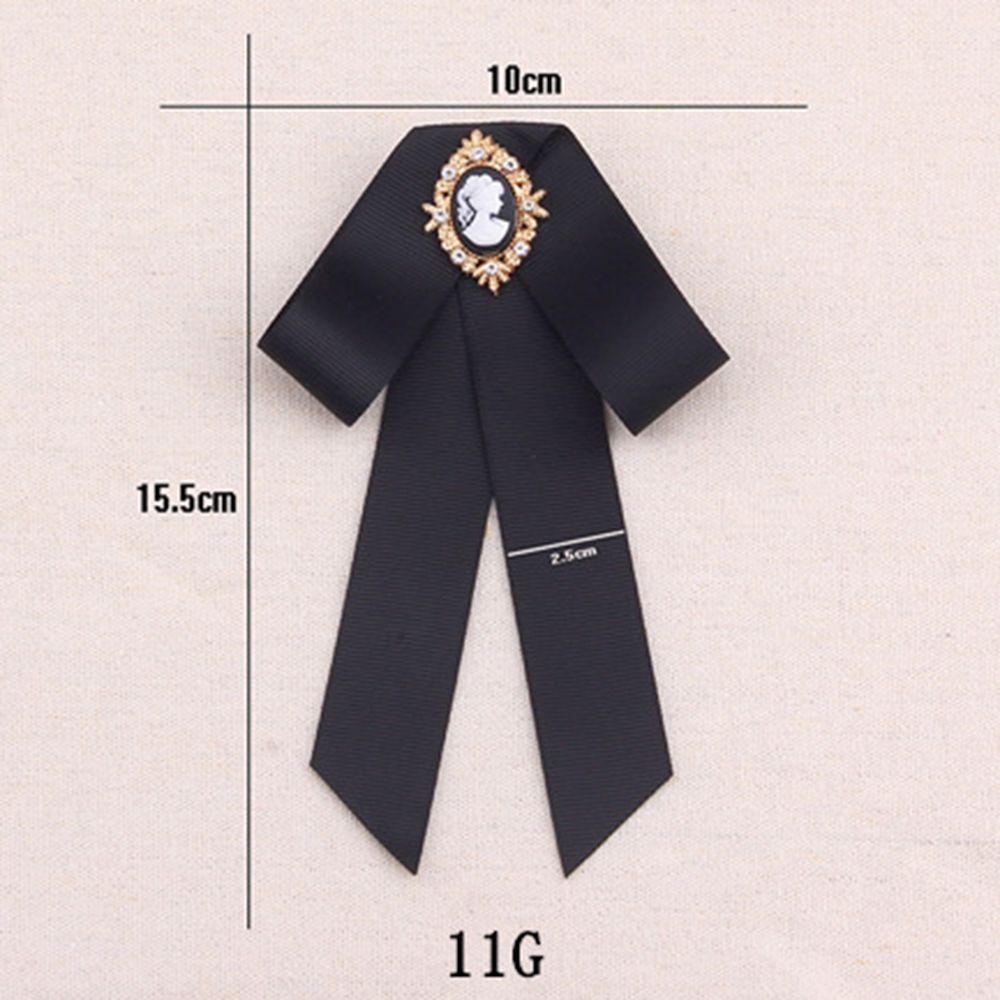 Shirt Multicolor Woman Bow Tie Brooch Bow Dress