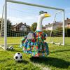 1 Set Football Goose Event Ruffle Dress Outfit Colorful And Hat Football