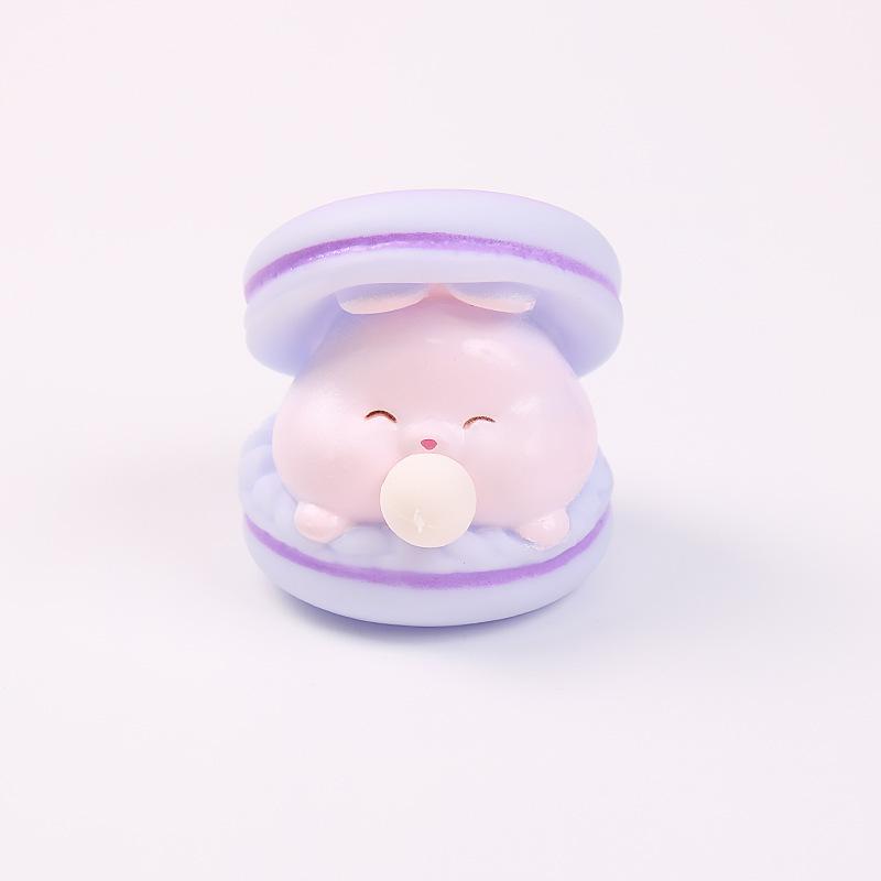 Cute Animation Spit Bubble Burger Squishy Toys Macaron Stress Ease Press Fidgeting Office Decompression Prank Desk Ornament Gifts