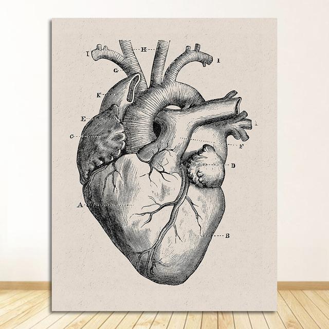 Vintage-Poster und Drucke, Arztbüro, Dekoration, Skelett, anatomischer Schädel, Leinwandgemälde, menschliche Anatomie, Wandkunst, Krankenhaus