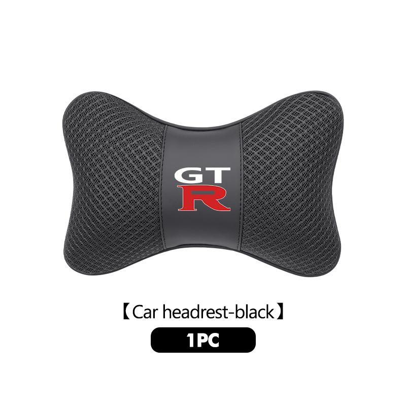 

For Nissan Car Headrest Pillow Double-sided Ice Silk Backrest Lumbar GTR NISMO JDM R32 R33 R34 Teana Skyline Kawasaki