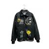 Used BAPE Varsity Jacket/Stadium Jumper/Patch Jacket/001HJK301002M