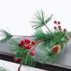Christmas Pine Needles Rattan Red Fruit Pine Cones Lintel Door Hanging Decorative Rattan Christmas Supplies