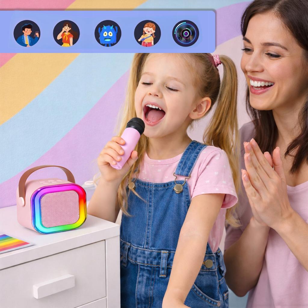 [PACZA] Karaoke Set for Kids 2x Microphone + BLUETOOTH Speaker Z3345R