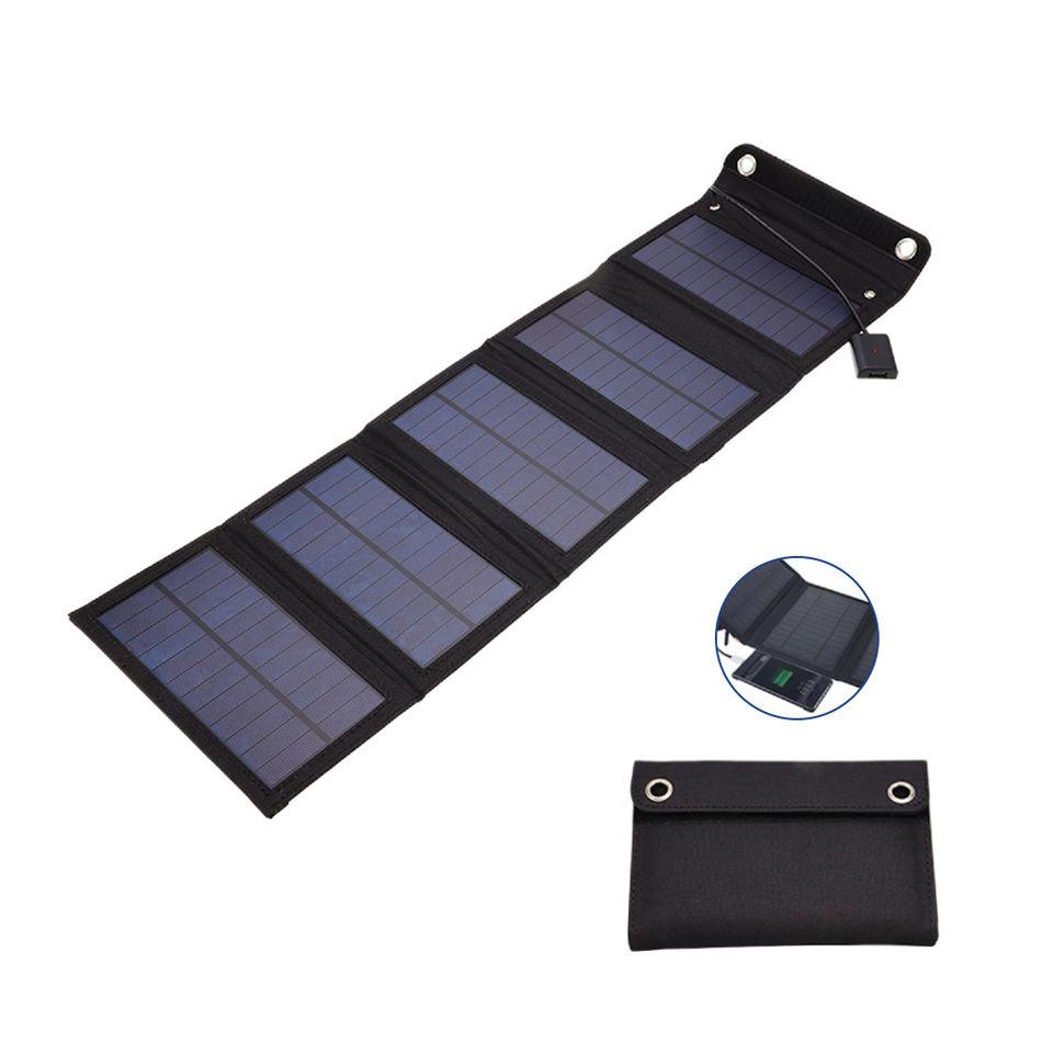 Mini 15W składany panel słoneczny USB przenośny składany panel słoneczny ładowarka zewnętrzna power bank ładowarka baterii do telefonu