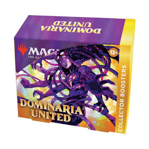 Magic: The Gathering Dominaria Unite Collector Booster (English Version) with 2 History Promo Cards (Box of 12 Packs) MTG Trading Card Wizards of the