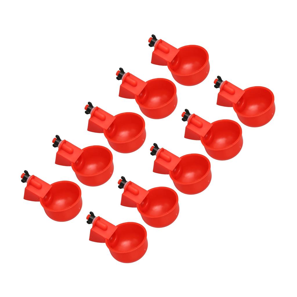 10Pcs Automatic Chicken Water Cups Adjustable Water Volume Prevent Deformation Thread Chicken