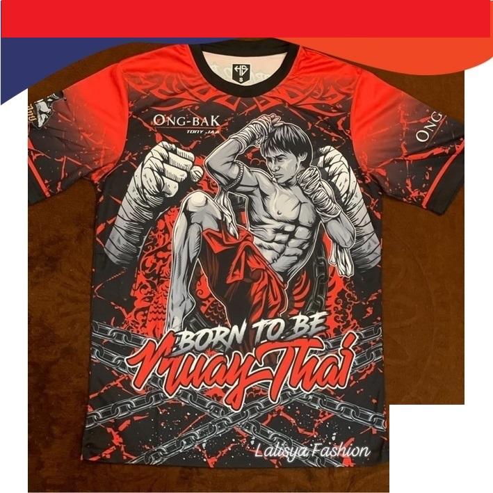 Muay Thai T-Shirt Kick Boxing 3D Print Gothic Graphic Men Women Unisex Short Sleeve Round Neck MMA Mix Martial Art Streetwear Casual